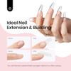 Beetles Builder Gel,1 oz Nude Pink Hard Gel, High Hardness for Sculpting, Nail Extension and Building, Protection
