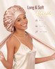BONNET QUEEN Double Layer Silk Bonnet for Sleeping for Women Satin Lined Bonnet Night Cap for Curly Hair with Tie