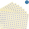 dealzEpic - Alphabet Stickers of The Letter A - Small Round Paper Self-Adhesive Peel and Stick Letter Labels - Set of