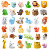 DIYDEC 40pcs Mini Resin Animal 40 Styles Tiny Resin Animals Miniature Little Small Animal Figures Bulk for Micro Fairy