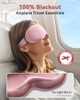 FACEMOON 3D Blackout Weighted Sleep Mask for Women, Nurse Essentials, Pink