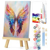 Gemozaic Framed Paint by Numbers Kit for Adults with Easel - Angel Wing