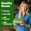 HOME GROWN Broccoli Seeds 8 oz Bulk Heirloom Non-GMO, High Germination, Sulforaphane Rich Sprouting Seeds, Nutritious