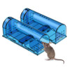Humane Mouse Trap Reusable! [2-Pack] - Catch and Release No-Kill Rodent Traps for Indoors & Outdoors - Safe for