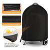 iCOVER Grill Cover for Weber 22 Inch Charcoal Kettle- Heavy Duty Waterproof BBQ Cover for Weber Char-Broil 22 Inch