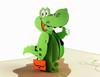 iGifts And Cards Funny Alligator 3D Pop-Up Card  New Adventures 6"x8"