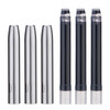 Jinhao 10 Retractable Fountain Pen Accesories, Metal Protector wtih Black Ink Cartridges, 5.5mm Bore Diameter (3 Pack)