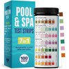 JNW Direct Pool Test Strips for Pools and Spas - 7 in 1 Water Test 100 Pack