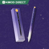 Kaco FIRST Gel Ink Pens 2PCS Cute Star Pen with 4 Black Refills 2 Purple