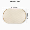 KPWACD Dog Food Mat Anti-Slip Bowl Mats, High-Lips Waterproof Pet Placemat