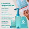 Medi Grade Sinus Rinse Bottle, 500ml Nasal Rinse Kit with 30 Salt Packets