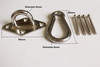 MHMYDZ 1000 lb Capacity Heavy Duty Hammock Hanging kit Ultra Durable Hooks Carabiners for Hammock Stand Hammocks Swing