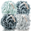 MTDLYICE Loofah Sponge, XXL Large Loofah 100g 4 Pack, Bath Sponge Soft Mesh Shower Loofah for Men, Body Scrub, Shower