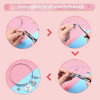 Phinicco Bangle Bracelets Making Kit 317 Pcs Charm Bracelet Making Kit with Expandable Bangles, Colorful Charms, Jump