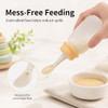 Pigeon Baby Weaning Spoon with Squeeze Bottle for Babies 6+ Months, 4 Oz