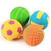 SCHITEC Squeaky Dog Balls, [4 Pack] Interactive Latex Rubber Squeak Dog Toys, 2.4'' Soft Bouncy Fetch Play Ball Toy