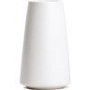 Simple Boho Ceramic Flower Vase for Home Decor (Bright White,Small)