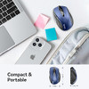 TECKNET Wireless Mouse, 2.4G Ergonomic Computer Mouse, 2600 DPI, Blue