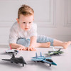 United Sates Air Force 4-Pack Toy Jet Squadron Die Cast Airplanes, Pull Back Military Fighter Jets, Diecast Air Plane