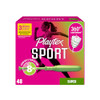 Playtex Sport Tampons Super, with 360 Leak Defense, Fragrance Free, 48 ct