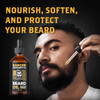 Leven Rose Ranger Grooming Unscented Beard Oil for Men - Organic Jojoba & Argan Oil - Fragrance Free - Made in USA - 1