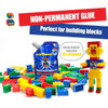 Le Glue Temporary Glue - Compatible with Legos - Non-Permanent Clear Adhesive for Plastic Building Blocks - No Messy