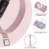 Vanjua for Fitbit Inspire 3 Bands Women Men, Stainless Steel Metal Mesh Loop Adjustable Magnetic Wristband Replacement