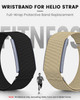 MAKCPOIMER Stretchy Nylon Sport Loop Compatible with Amazfit Helio Strap, Adjustable Elastic Fitness Tracker Wristband