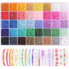 3mm Seed Beads for Jewelry Making, 39 Colors Small Beads for Bracelets