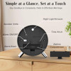Anmileely Analog Alarm Clock Night Ligh Battery Operated for Bedroom