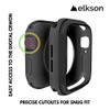 elkson Compatible with 44mm Apple Watch SE 3/2/1 Bumper Case, Quattro Series Rugged Case for iWatch Series 6 5 4,