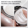 FOCALLURE Highlighter Makeup, Waterproof Gel-to-Powder  Icy White 14g
