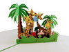 iGifts And Cards Giraffe Birthday 3D Pop-Up Card - Safari Party 6" X 8"