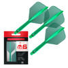 Target Darts K Flex Integrated Dart Flight and Shaft, No.6 Green (Intermediate) | 3-Pack K-Flex - No. 6, Kflex