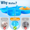 Walfos Full Size Silicone Donut Mold - 4 Inch Big Size Silicone Doughnut Pan Set, Non-Stick, Heat Resistant, BPA FREE