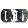 E ECSEM 4-Pack Watch Bands Compatible for Amazfit Helio Strap, Two-in-One Color Soft Silicone Quick Release Wristbands