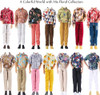 E-TING 10 Sets Leather Jacket Set Doll Clothes for 12inches boy Doll