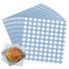 Honeydak 200 Pcs Blue Checkered Wax Paper Sheets 7 x 7 Inch Parchment Paper
