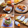 Honeydak 200 Pcs Blue Checkered Wax Paper Sheets 7 x 7 Inch Parchment Paper