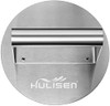 HULISEN Stainless Steel Burger Press, 6.2 inch Round Burger Smasher, Professional Griddle Accessories Kit, Grill Press