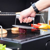 HULISEN Stainless Steel Burger Press, 6.2 inch Round Burger Smasher, Professional Griddle Accessories Kit, Grill Press