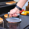 HULISEN Stainless Steel Burger Press, 6.2 inch Round Burger Smasher, Professional Griddle Accessories Kit, Grill Press