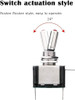 Linkstyle 5PCS 12V LED Toggle Switch, Waterproof 3 Pin SPST 20A ON/Off Red Lighted Rocker Toggle Switch, for Auto Car