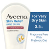 Aveeno Skin Relief Intense Moisture Hand Cream with Soothing Prebiotic Oat for Dry and Sensitive Skin Cream Softens & Smooths Hands & Lasts Through H