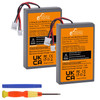 Pickle Power 2 Pack 2000mAh PS4 Controller Battery Replacement for Sony PS4/PS4 Pro/PS4 Slim PlayStation 4 Dualshock 4