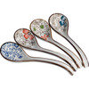 Premium Japanese Ceramic Soup Spoons - Set of 4 Hand-Crafted Asian Spoons for Ramen, Pho & Miso Soup - Dishwasher Safe