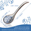 Premium Japanese Ceramic Soup Spoons - Set of 4 Hand-Crafted Asian Spoons for Ramen, Pho & Miso Soup - Dishwasher Safe