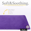 Qomfor - Microwavable Heating Pad - Purple - Lavender Scented Heat Pack - Therapeutic Heat Wrap for Neck, Shoulders &