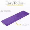 Qomfor - Microwavable Heating Pad - Purple - Lavender Scented Heat Pack - Therapeutic Heat Wrap for Neck, Shoulders &