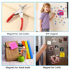 RHINOCATS 400Pcs Small Magnets, 4 Different Sizes Tiny Mini Magents, Multi-Use for Fridge, DIY, Office, Hobbies,